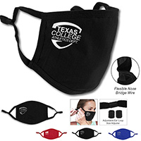 3-Ply 95% Cotton Facemask with Nose Bridge Wire and Ear Loop Size Adjusters